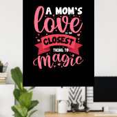 Poster L'art d'une mère l'amour d'une maman (Bureau à domicile)