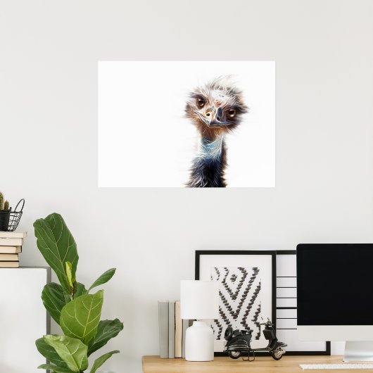 Poster L'Art Emu Lumineux (Bureau à domicile)