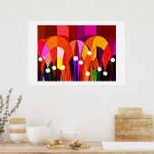 Poster L'art en chute (Cuisine)