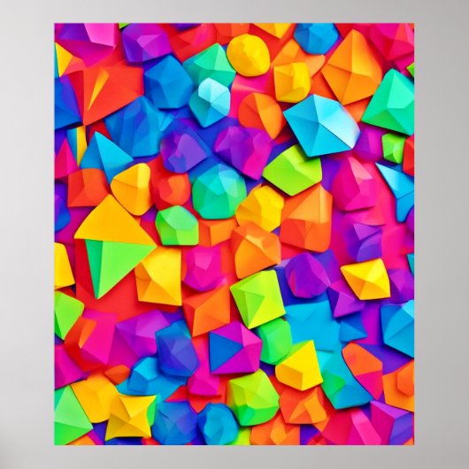 Poster L'art en cristal coloré (Devant)
