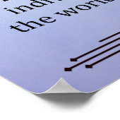 Poster "L'art est le mode le plus intense de l'individual (Coin)