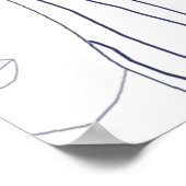 Poster l'art facial abstrait des femmes (Coin)