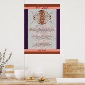 Poster L'art fractal de la lune triple (Cuisine)