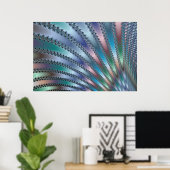 Poster L'art fractal des doigts (Bureau à domicile)