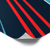 Poster L'art futuriste de la ligne Abstraite (Coin)