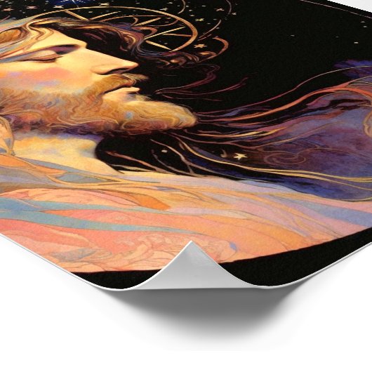 Poster L'art généré par Jésus AI (Coin)