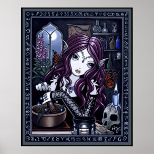 Poster L'art gothique d'imaginaire d'alchimiste