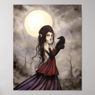 Poster L'art gothique fantastique de la femme wiccane Le