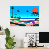 Poster l'art hiroshi nagai (Bureau à domicile)
