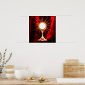 Poster L'art IA Blessé Sacrament Hôte dans une Monstrance (Cuisine)