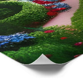 Poster L'art Imaginaire des jardins rouges (Coin)