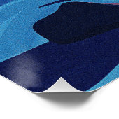 Poster L'art marin Abstrait (Coin)