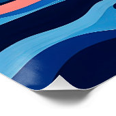 Poster L'art marin Abstrait (Coin)