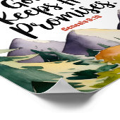 Poster L'art mural de la nurserie chrétienne Les promesse (Coin)