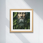 Poster L'Art numérique de la déité populaire de l'homme v