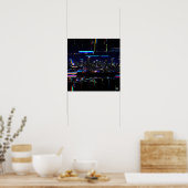 Poster L'art numérique de reflet Cityscape futuriste (Cuisine)