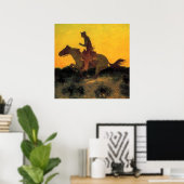 Poster L'art occidental de Frederic Remington «Contre le (Bureau à domicile)