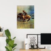 Poster L'art occidental de Frederic Remington “La Débanda (Bureau à domicile)