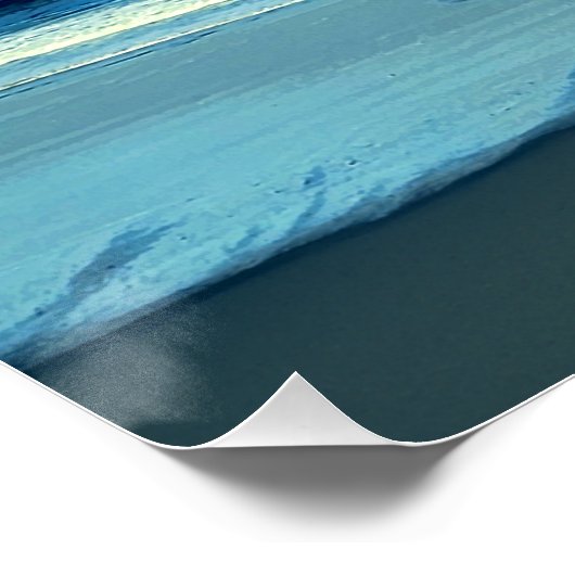 Poster L'art paysager du soleil océanique (Coin)