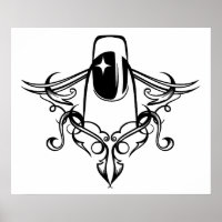 L'art polonais à ongles est classique