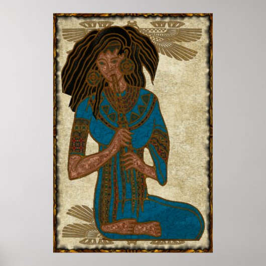 Poster L'art populaire égyptien musicien (Devant)