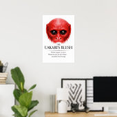 Poster L'art primate de la rougeur de l'Uakari (Bureau à domicile)