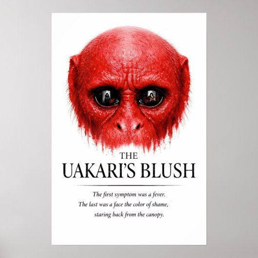 Poster L'art primate de la rougeur de l'Uakari (Devant)