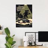 Poster L'Art Rétro du Bluff de l'Opossum (Bureau à domicile)
