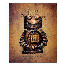 L'art robotique de l'enfant rusté et rusté