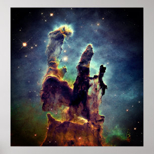 Poster L'Art Spatial Le Créateur Sur Son Trône