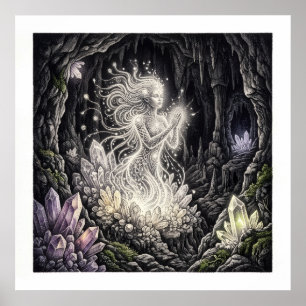 Poster L'art spirituel gardien de la Flamme Blanche