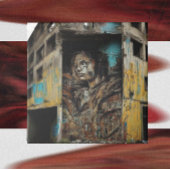 Poster L'art urbain sur l'abandon du bâtiment