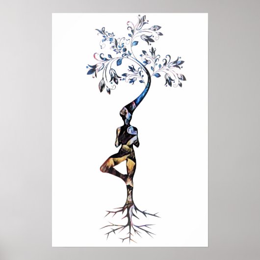 Poster L'Art Zen S'Agrandit Comme Un Arbre (Devant)