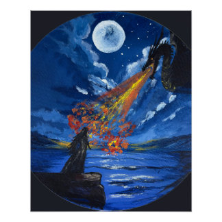 Poster L'artisanat de dragon - Œuvre d'art faite main