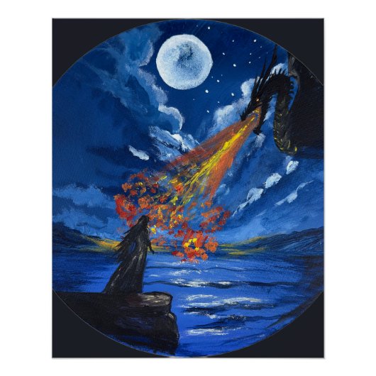 Poster L'artisanat de dragon - Œuvre d'art faite main (Devant)
