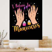 Poster L'Artiste Du Clou Croit Aux Manucures (Cuisine)