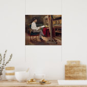 Poster L'Artiste Morot dans son Studio, vers 1874 (Cuisine)