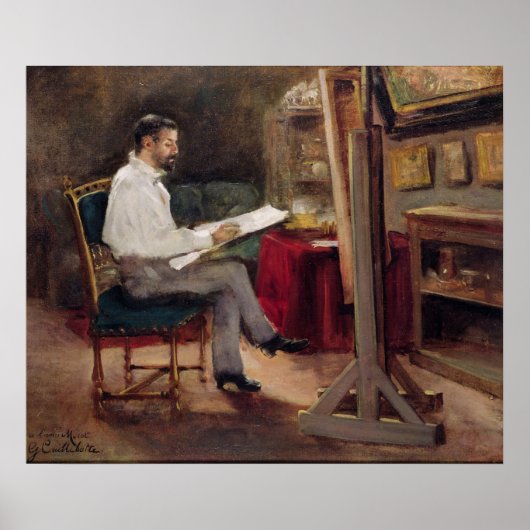 Poster L'Artiste Morot dans son Studio, vers 1874 (Devant)