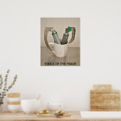 POSTER LARYNGOSCOPES ET BOUG DE CAFÉ - OUTILS DU COMMERCE (Cuisine)