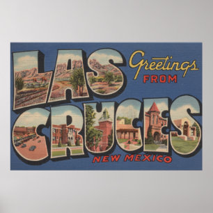 Poster Las Cruces, Nouveau Mexique - grandes scènes de