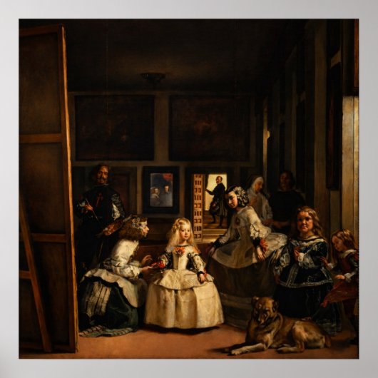 Poster Las Meninas by Diego Velazquez (Devant)