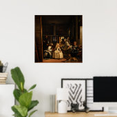 Poster Las Meninas par Diego Velazquez (Bureau à domicile)