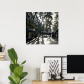 Poster Las Ramblas, Barcelone (Bureau à domicile)