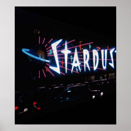 POSTER ~  LAS-STARDUST BIJ NACHT (Voorkant)