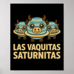 Poster Las Vaquitas Saturnitas - Drôle de Brainrot Italie