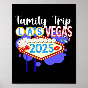 Poster Las Vegas Family Trip 2025 Matching Family Vacay B