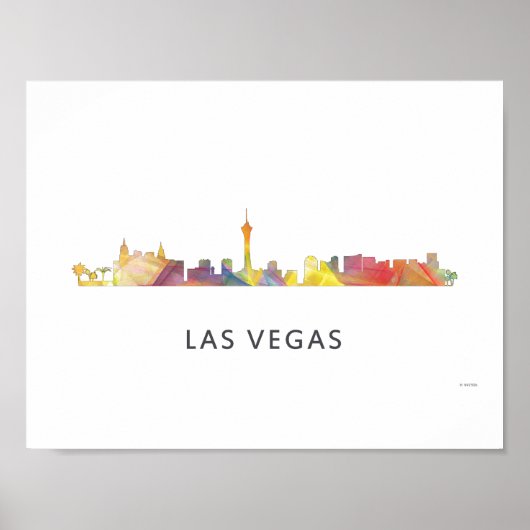 POSTER LAS VEGAS, NEVADA SKYLINE WB1 - (Devant)