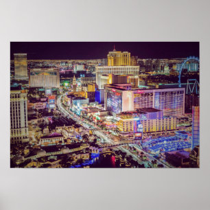 Poster Las Vegas strip stylisé