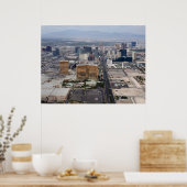 Poster Las Vegas Strip - Vue aérienne 2009 (Cuisine)
