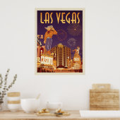 Poster Las Vegas vintage (Cuisine)